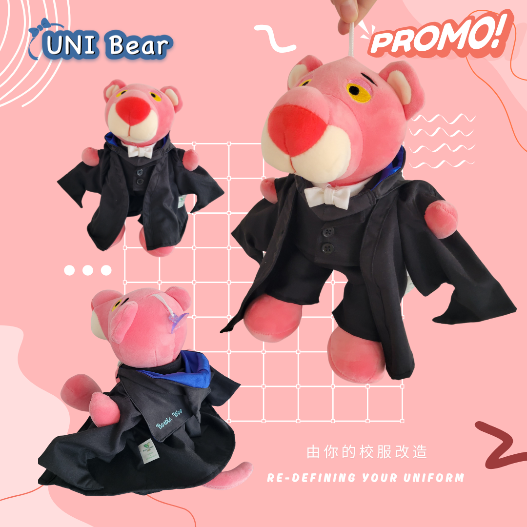 畢業袍公仔|畢業熊|畢業公仔訂製|香港訂造畢業袍公仔|來圖訂造 – UNI Bear